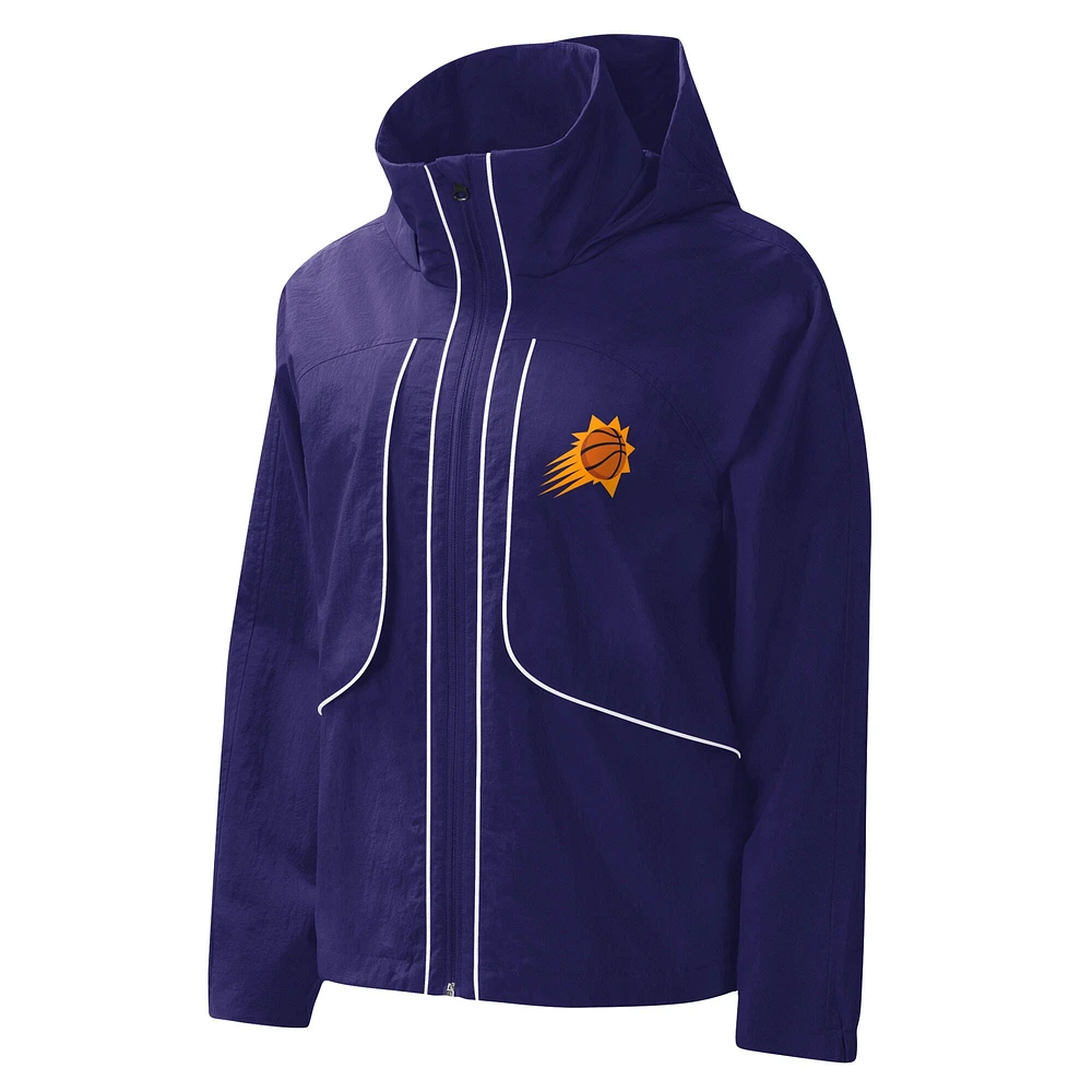 Women's G-III 4Her by Carl Banks Purple Phoenix Suns Last Shot Full-Zip Hoodie