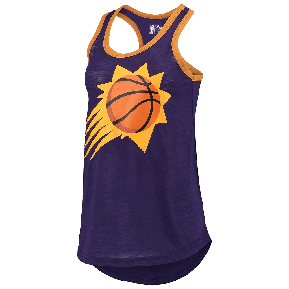 Women's G-III Sports by Carl Banks Purple Phoenix Suns Showdown Burnout Tank Top