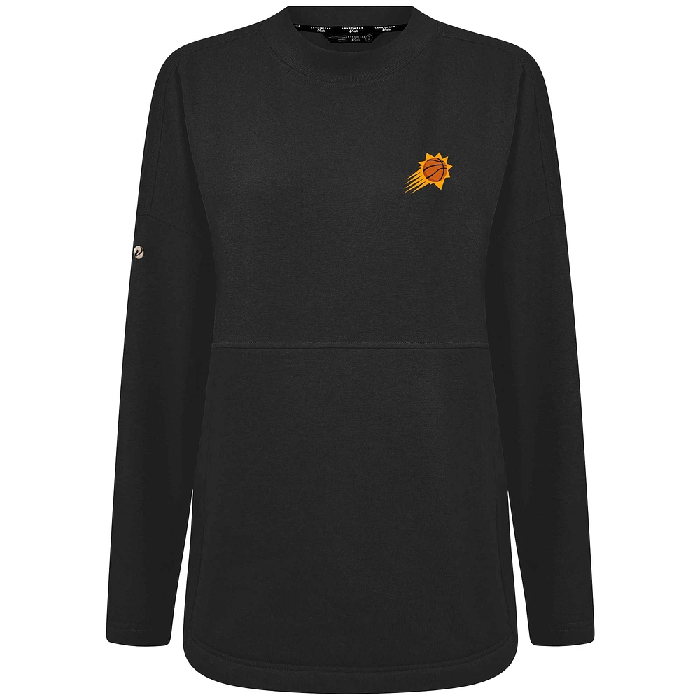 Women's Levelwear Black Phoenix Suns Beaudry Pullover Sweatshirt