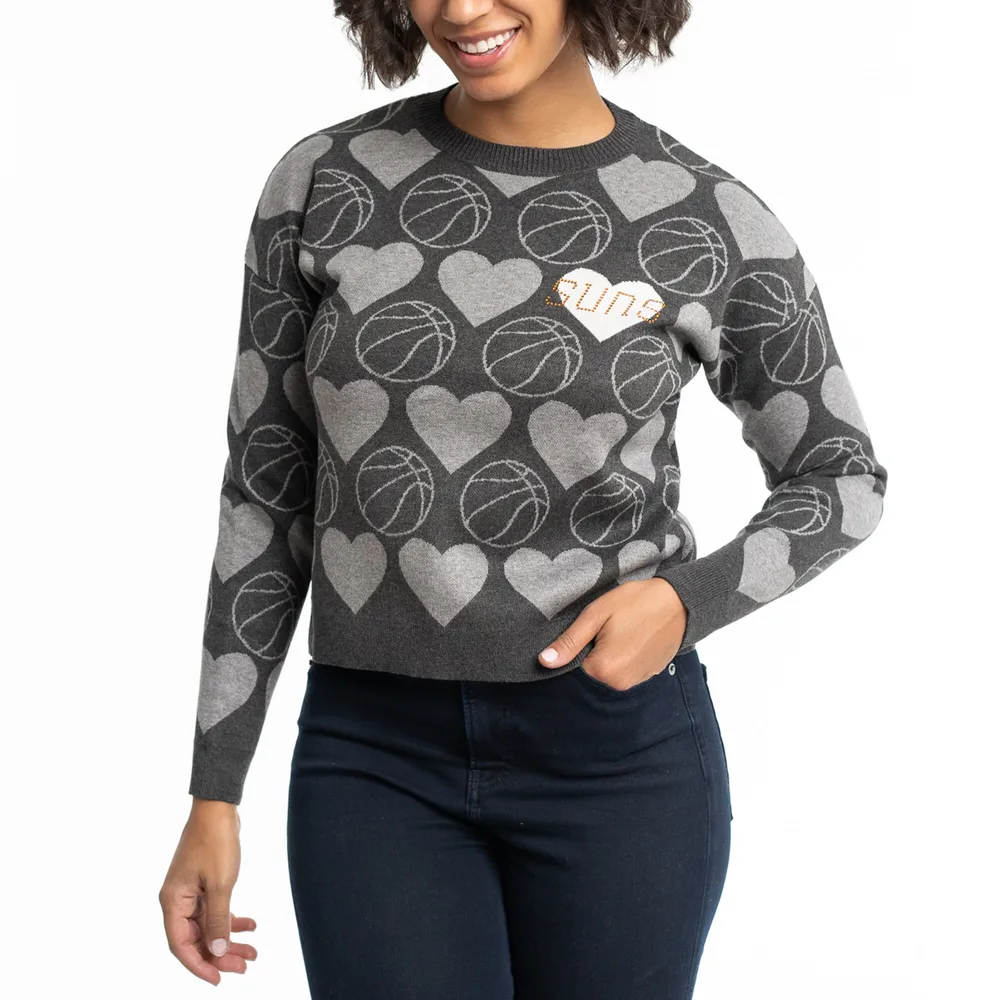 Lids Phoenix Suns Lusso Women's Basketball Love Swarovski Crystal Intarsia  Pullover Sweater - Charcoal