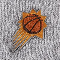 Women's Lusso Gray Phoenix Suns Scarletts Lantern Sleeve Tri-Blend V-Neck Pullover Sweater