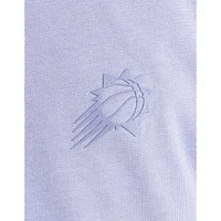 Women's Lusso Purple Phoenix Suns Nola Faded Tonal Cropped T-Shirt