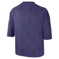 T-shirt droit Nike Phoenix Suns Allover NBA Logo violet pour femme