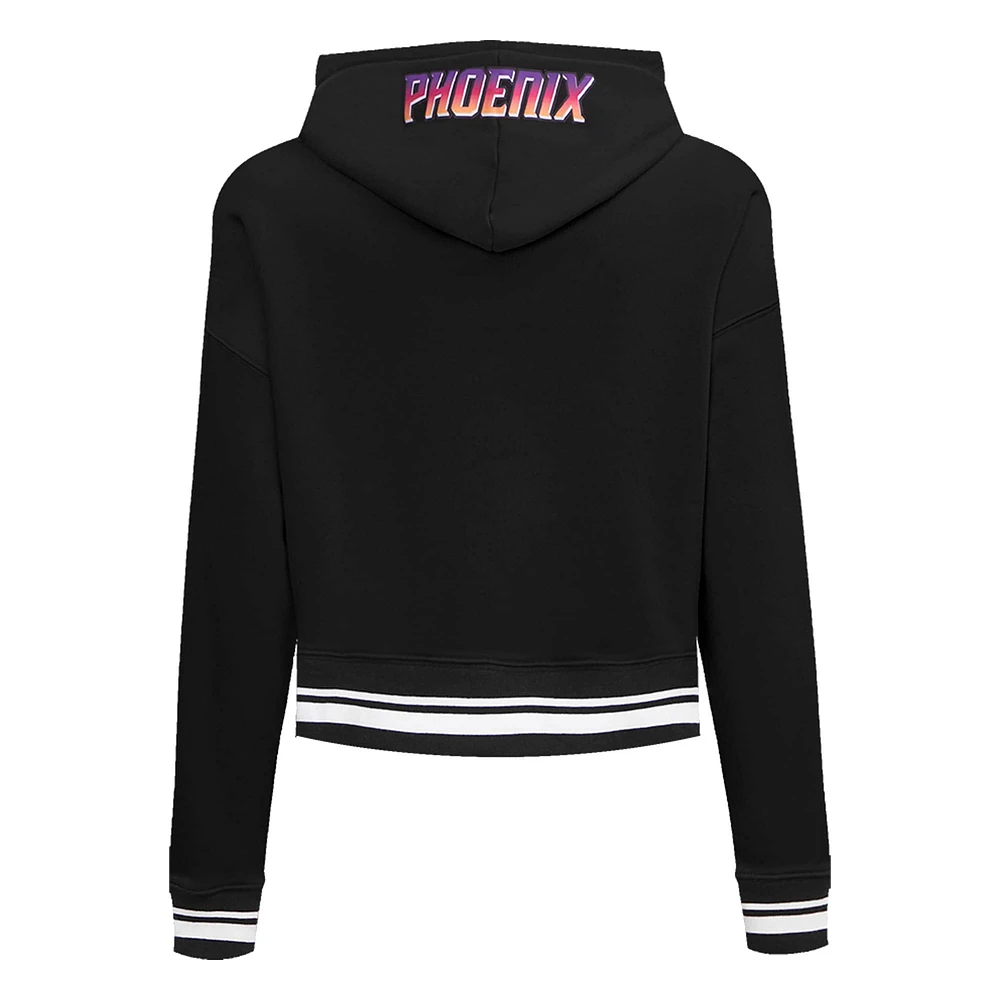 Sweat à capuche court Pro Standard noir Phoenix Suns 2023/24 City Edition pour femme