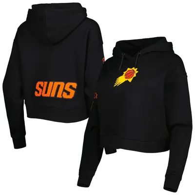 Phoenix Suns Pro Standard Women's Classic Fleece Cropped Pullover Hoodie - Black