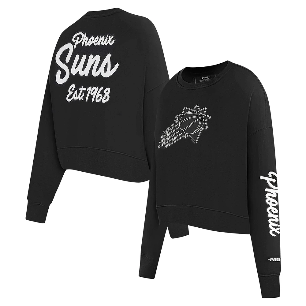 Sweat-shirt court Pro Standard Phoenix Suns Paint The City pour femme, noir