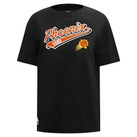 T-shirt petit ami Pro Standard noir Phoenix Suns Script pour femmes