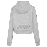 Women's Pro Standard Heather Gray Phoenix Suns Triple Tonal Full-Zip Hoodie