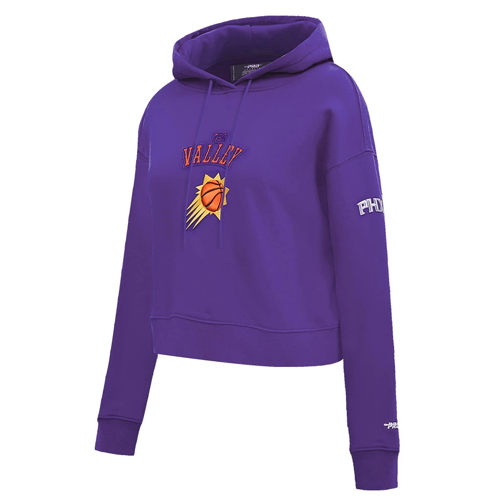 Women's Pro Standard Purple Phoenix Suns 2024/25 City Edition Cropped Pullover Hoodie