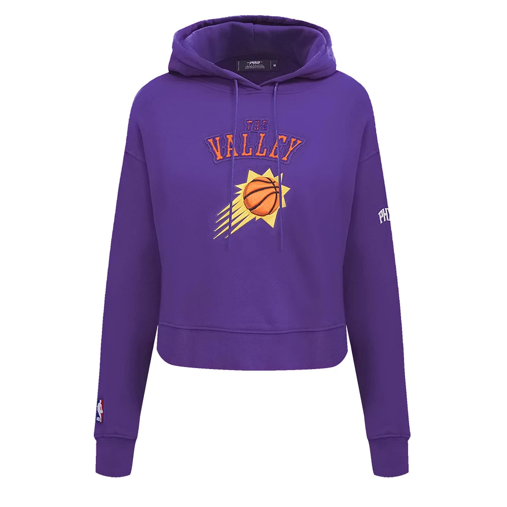 Women's Pro Standard Purple Phoenix Suns 2024/25 City Edition Cropped Pullover Hoodie