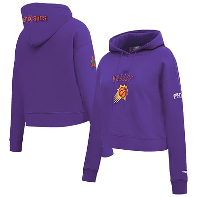 Women's Pro Standard Purple Phoenix Suns 2024/25 City Edition Cropped Pullover Hoodie
