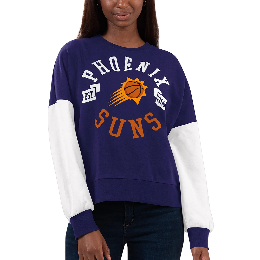 Sweat-shirt violet/blanc Phoenix Suns Team Pride pour femmes