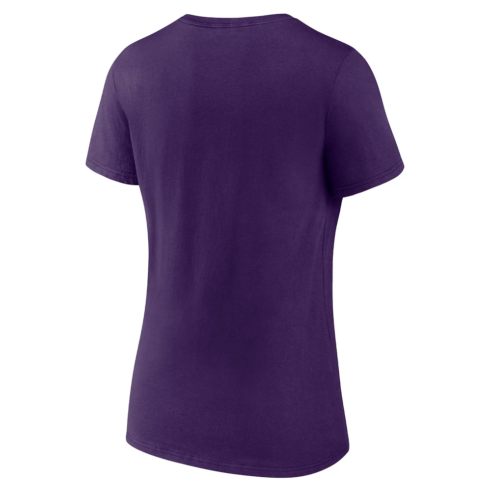 Women's  Purple Phoenix Suns Unrivaled V-Neck T-Shirt