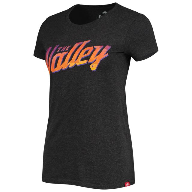 T-shirt pour femme Sportiqe noir Phoenix Suns édition The Valley City