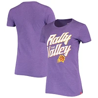 T-shirt Sportiqe pour femme violet chiné Phoenix Suns Rally the Valley Davis