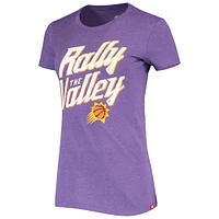 T-shirt Sportiqe pour femme violet chiné Phoenix Suns Rally the Valley Davis