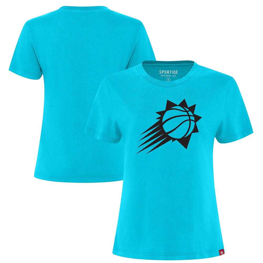 Women's Sportiqe Turquoise Phoenix Suns 2022/23 City Edition Arcadia Elevated T-Shirt