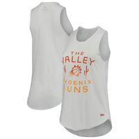 Women's Sportiqe White Phoenix Suns Janie Tri-Blend Tank Top