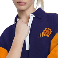 Women's Tommy Jeans Purple Phoenix Suns Taya Puff Sleeve Pique Polo Shirt