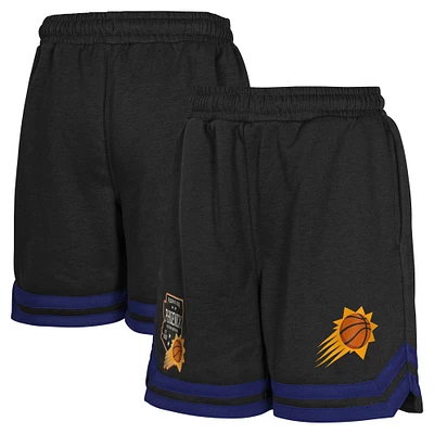 Youth Black Phoenix Suns Teardrop Fleece Shorts