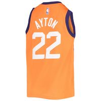 Youth Jordan Brand Deandre Ayton Orange Phoenix Suns 2020/21 Swingman Jersey - Statement Edition