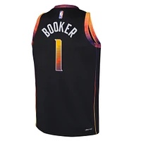 Youth Jordan Brand Devin Booker Black Phoenix Suns Swingman Jersey - Statement Edition