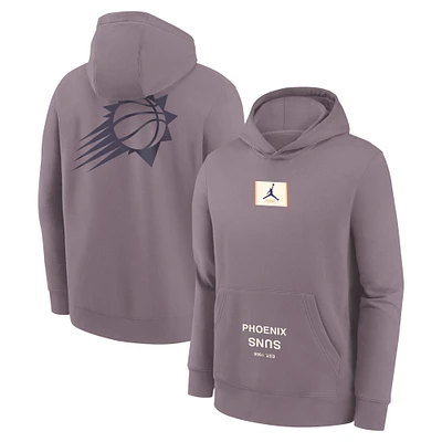 Youth Jordan Brand Purple Phoenix Suns Courtside Statement Edition Pullover Hoodie