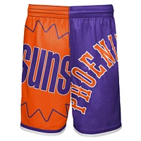 Youth Mitchell & Ness Orange/Purple Phoenix Suns Hardwood Classics Big Face 5.0 Shorts