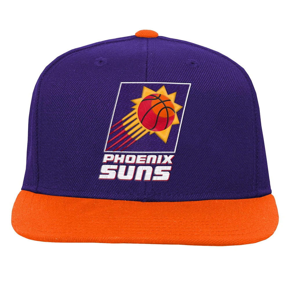 Youth Mitchell & Ness  Purple/Orange Phoenix Suns Two-Tone Snapback Hat