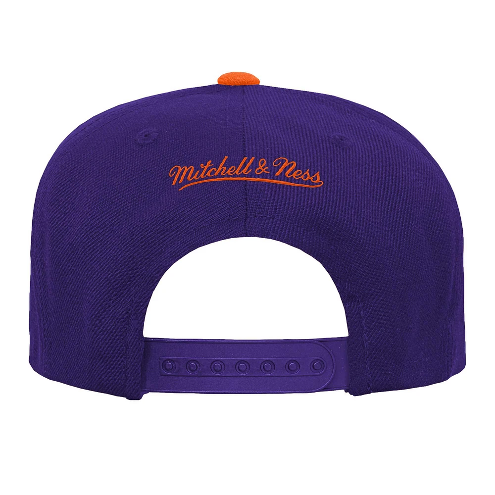 Youth Mitchell & Ness  Purple/Orange Phoenix Suns Two-Tone Snapback Hat