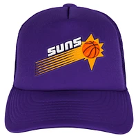 Youth Mitchell & Ness Purple Phoenix Suns Core Evergreen Trucker Adjustable Hat