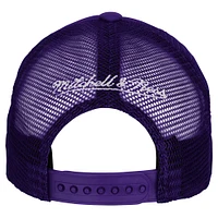 Youth Mitchell & Ness Purple Phoenix Suns Core Evergreen Trucker Adjustable Hat