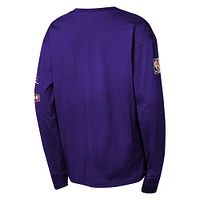 Youth Mitchell & Ness Purple Phoenix Suns  Hardwood Classics All Over Long Sleeve T-Shirt