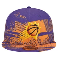 Casquette Snapback Tip-Off 9FIFTY violette des Phoenix Suns de New Era pour jeunes