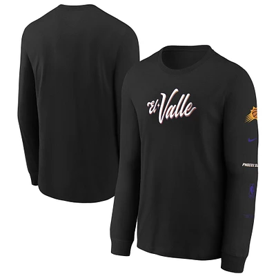 Youth Nike Black Phoenix Suns 2023/24 City Edition Max90 Long Sleeve T-Shirt