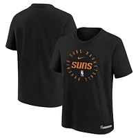 T-shirt d'entraînement Nike noir Phoenix Suns pour jeunes