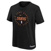 T-shirt d'entraînement Nike noir Phoenix Suns pour jeunes