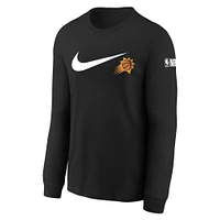 Youth Nike Black Phoenix Suns Swoosh Long Sleeve T-Shirt