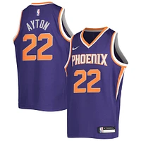 Maillot Nike Swingman violet Phoenix Suns Deandre Ayton pour jeune - Édition Icon