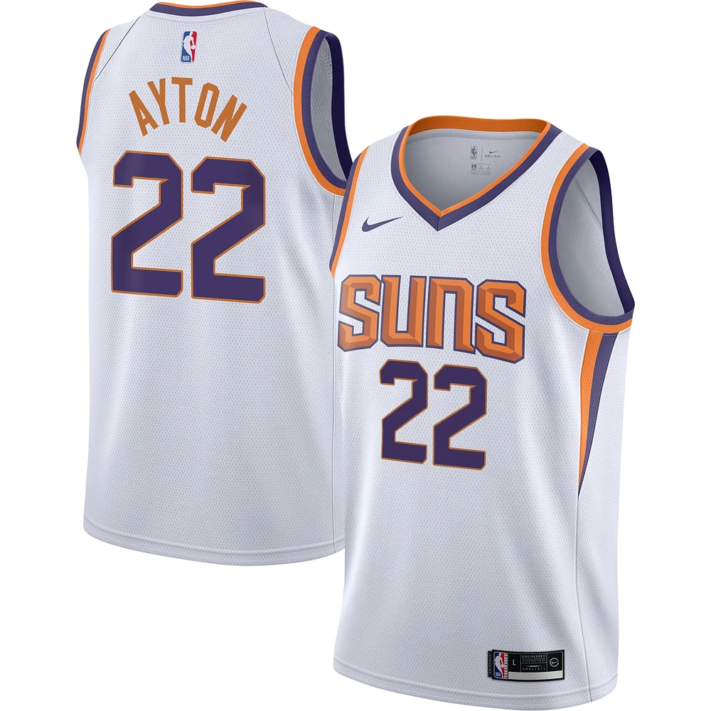 Youth Nike Deandre Ayton White Phoenix Suns Swingman Jersey - Association Edition