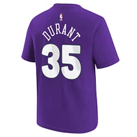 T-shirt Nike pour jeune Kevin Durant Purple Phoenix Suns 2024/25 City Edition avec nom et numéro