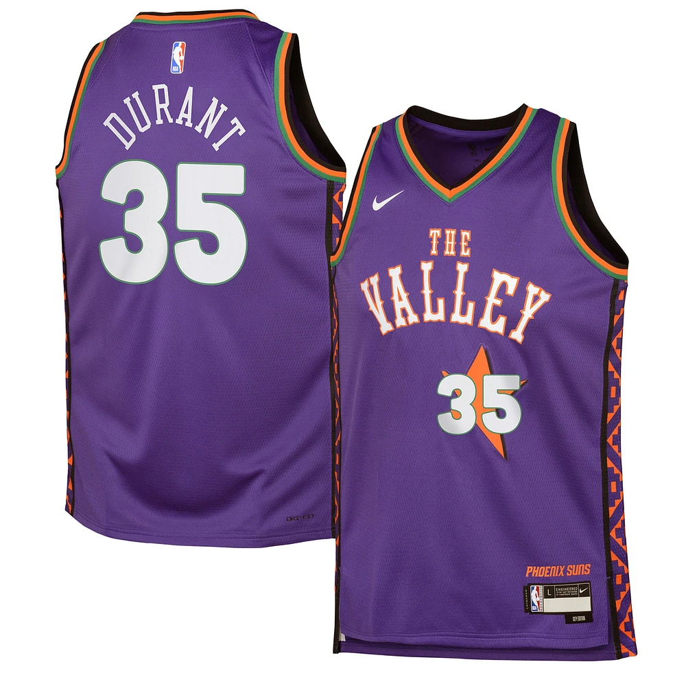 Maillot de joueur Nike Kevin Durant Purple Phoenix Suns 2024/25 Swingman pour jeune - Édition City