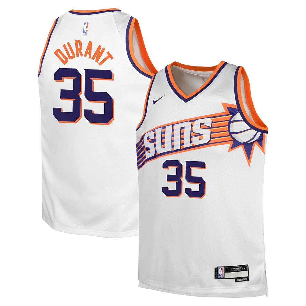 Youth Nike Kevin Durant White Phoenix Suns Swingman Jersey - Association Edition