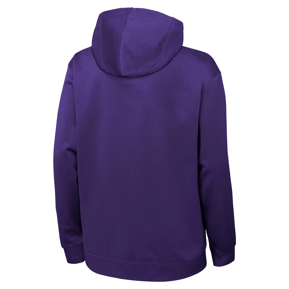 Youth Nike Purple Phoenix Suns Performance Practice Spotlight Pullover Hoodie