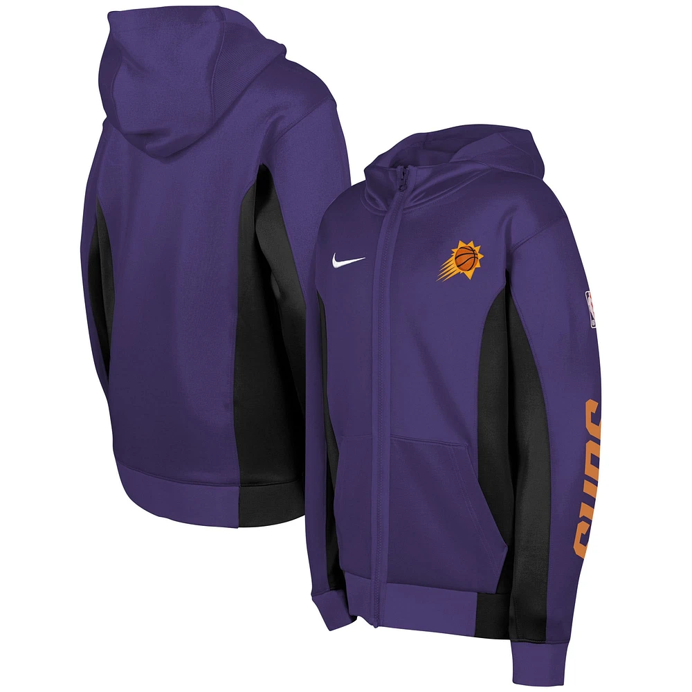 Youth Nike Purple Phoenix Suns Showtime Performance Full-Zip Hoodie