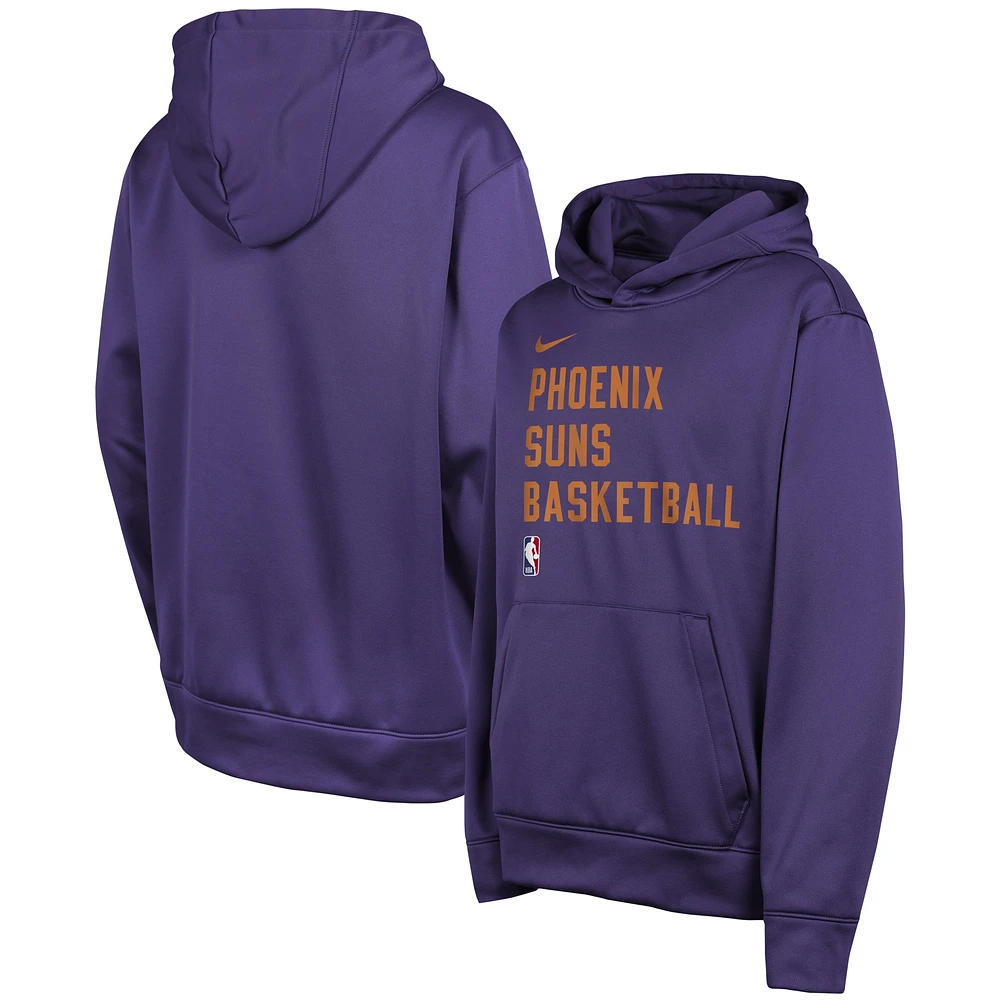 Youth Nike Purple Phoenix Suns Spotlight Performance Pullover Hoodie