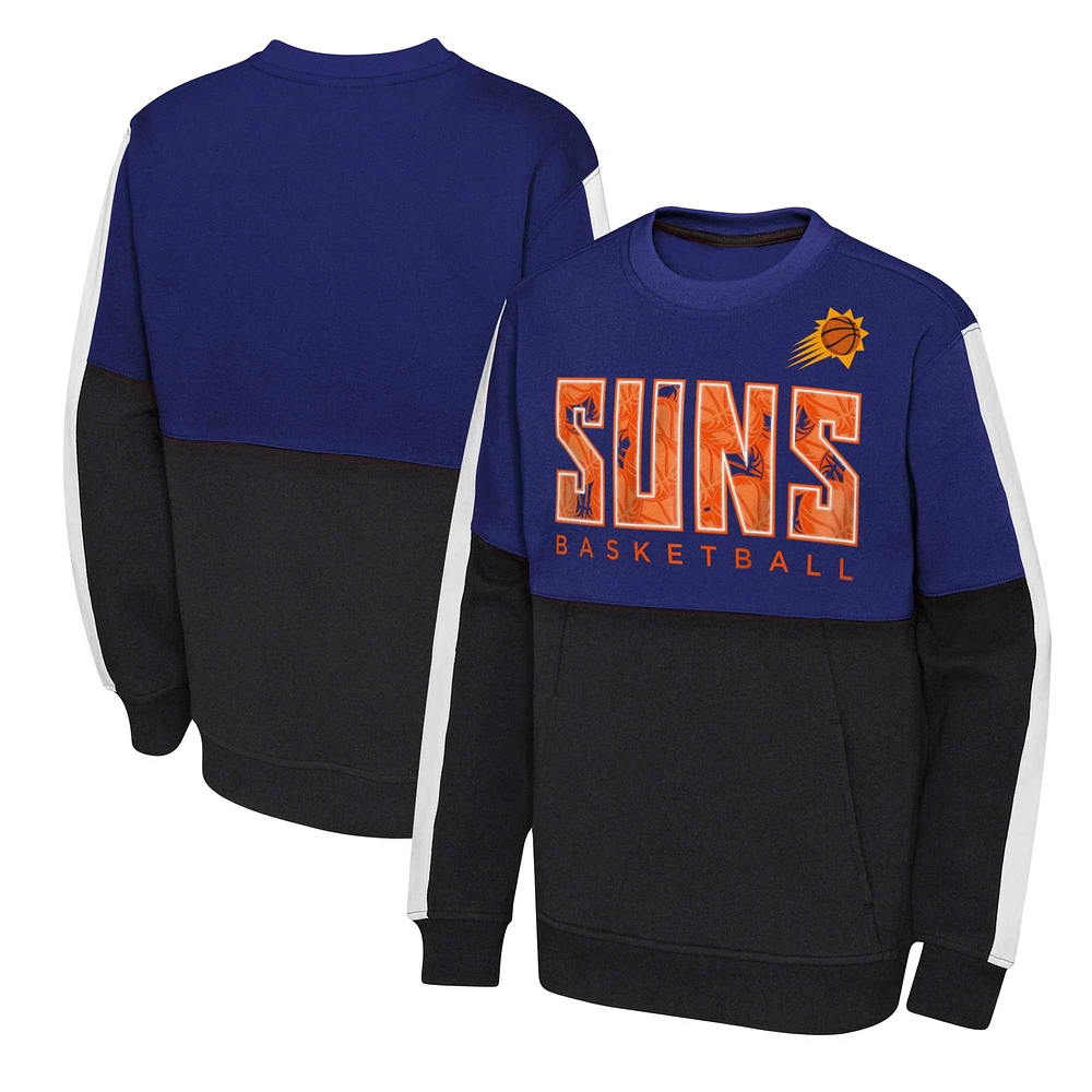 Sweat-shirt violet/noir pour jeunes Phoenix Suns Strong Side