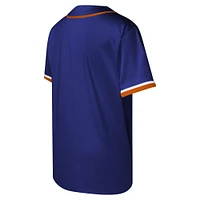 Youth Purple Phoenix Suns Stitch Full-Button Baseball  Jersey