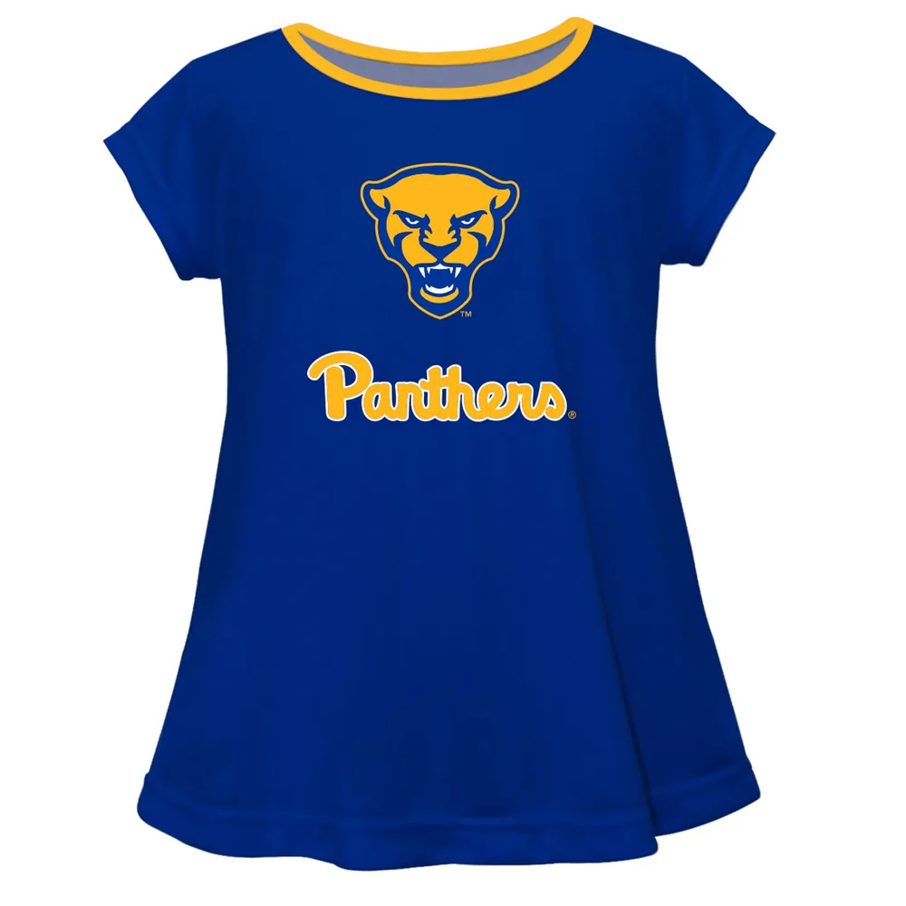 Women's Gameday Couture White Pitt Panthers PoweredBy Go Girl Oversized  T-Shirt