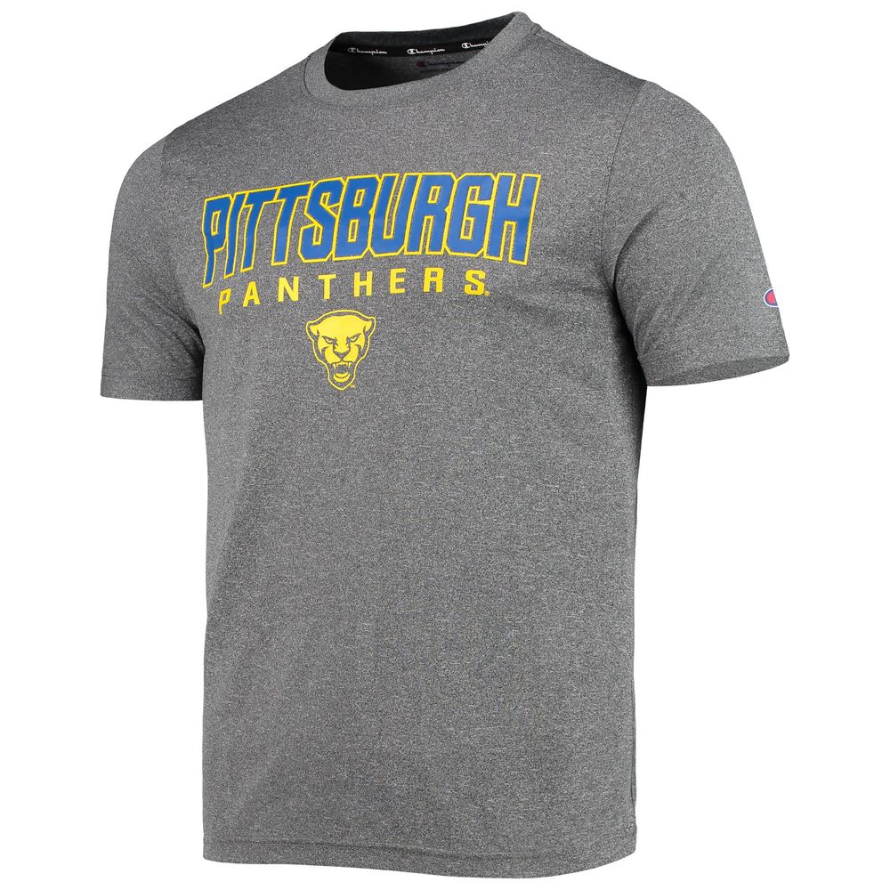 Men's Champion Gray Pitt Panthers Stack T-Shirt